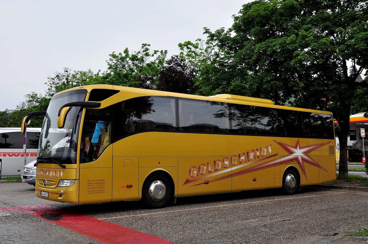 Mercedes Tourismo von Frank Goldschmidt aus der BRD am 22.5.2015 in Krems.