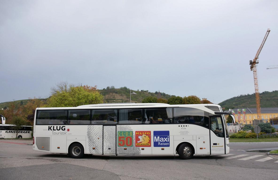 Mercedes Tourismo von Gschwindl Reisen (Klug Touristik) aus sterreich 2017 in Krems.