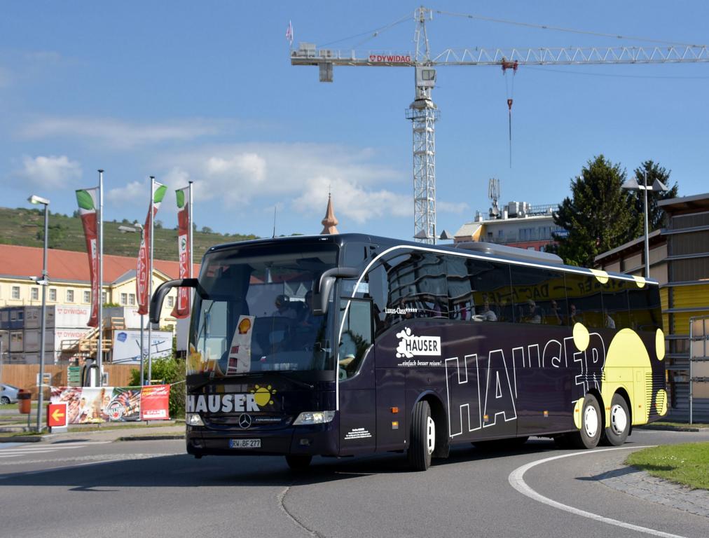 Mercedes Tourismo von Hauser Reisen aus der BRD in Krems.