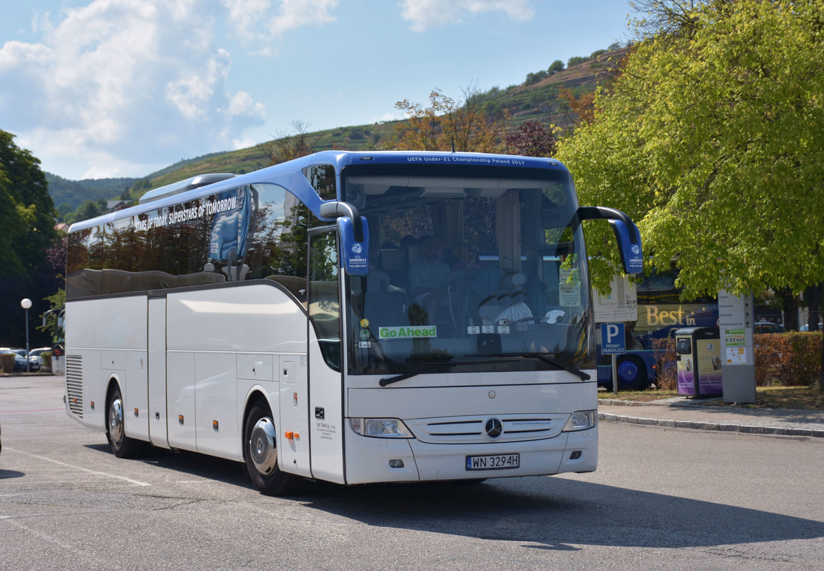 Mercedes Tourismo von Raf Trans aus PL 2017 in Krems.