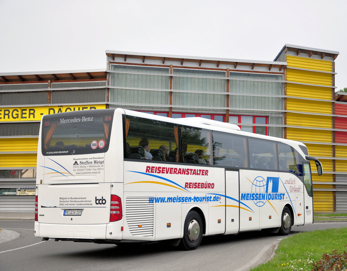 Mercedes Tourismo vom Reisedienst Steffen Weigt aus der BRD in Krems gesehen.