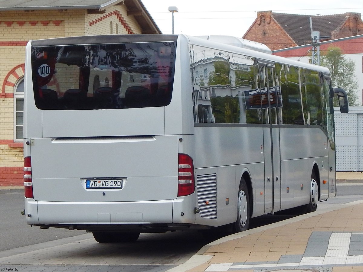 Mercedes Tourismo RH der Anklamer Verkehrsgesellschaft in Greifswald.