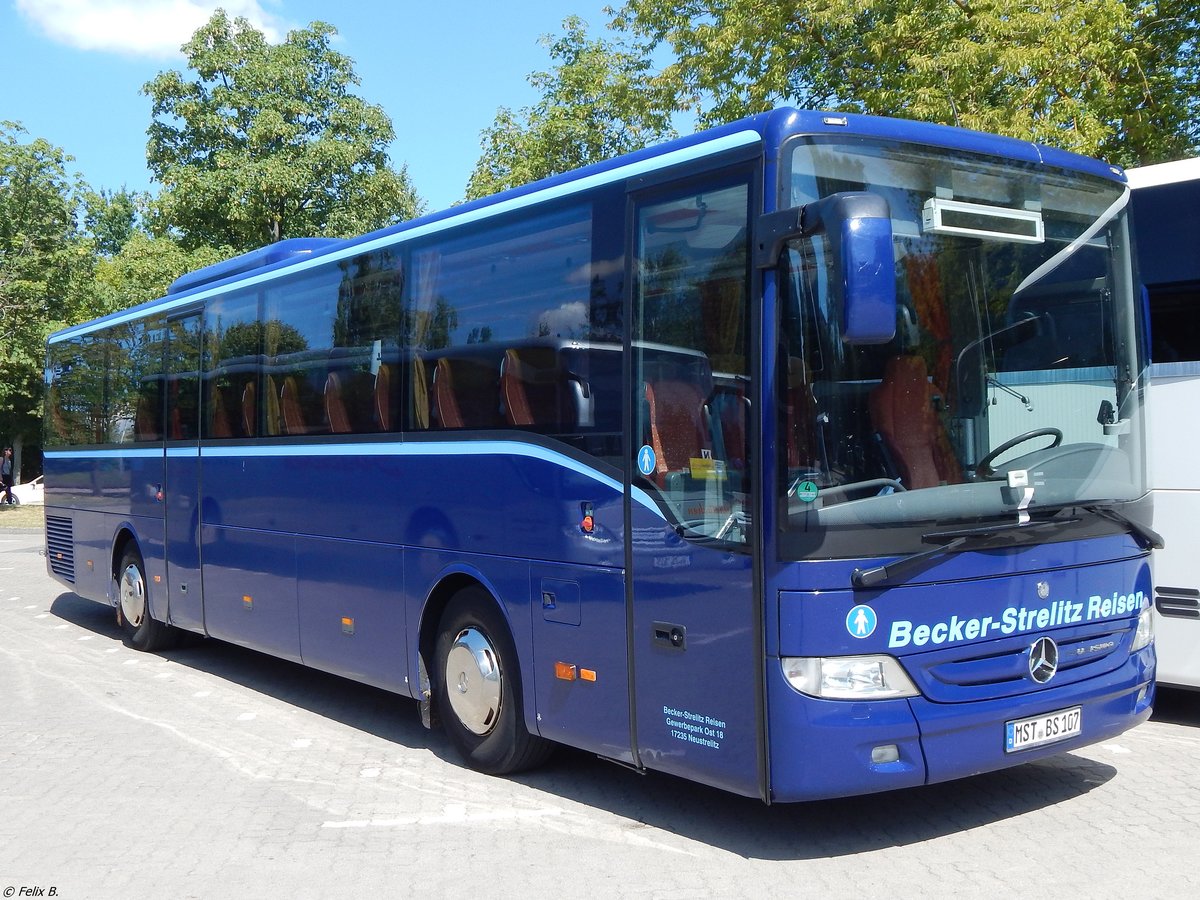 Mercedes Tourismo RH von Becker-Strelitz Reisen aus Deutschland in Waren.