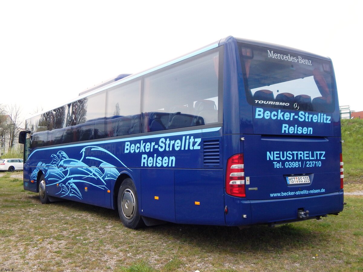 Mercedes Tourismo RH von Becker-Strelitz Reisen aus Deutschland in Sassnitz.