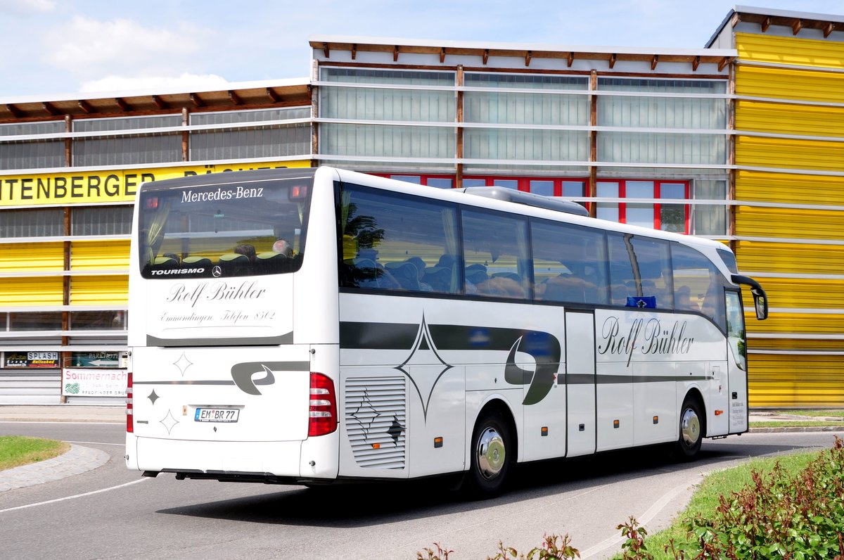 Mercedes Tourismo von Rolf Bhler aus der BRD in Krems gesehen.