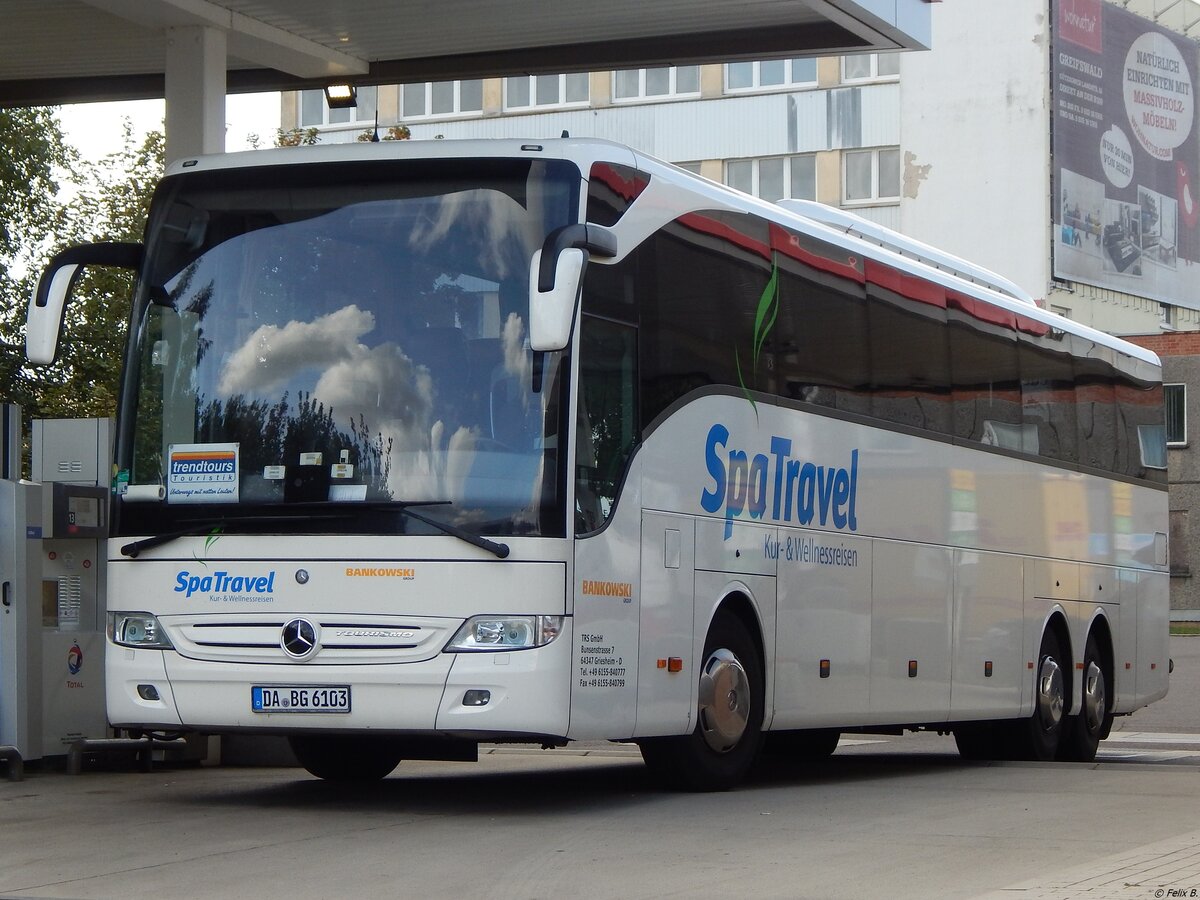 Mercedes Tourismo von Spa Travel GmbH aus Deutschland in Stralsund.