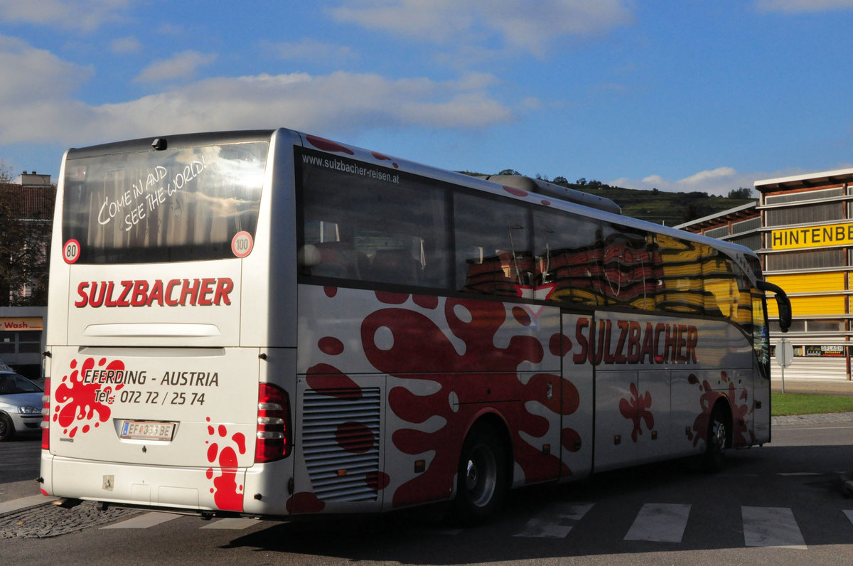 Mercedes Tourismo von Sulzbacher Reisen aus Obersterreich in Krems gesehen.