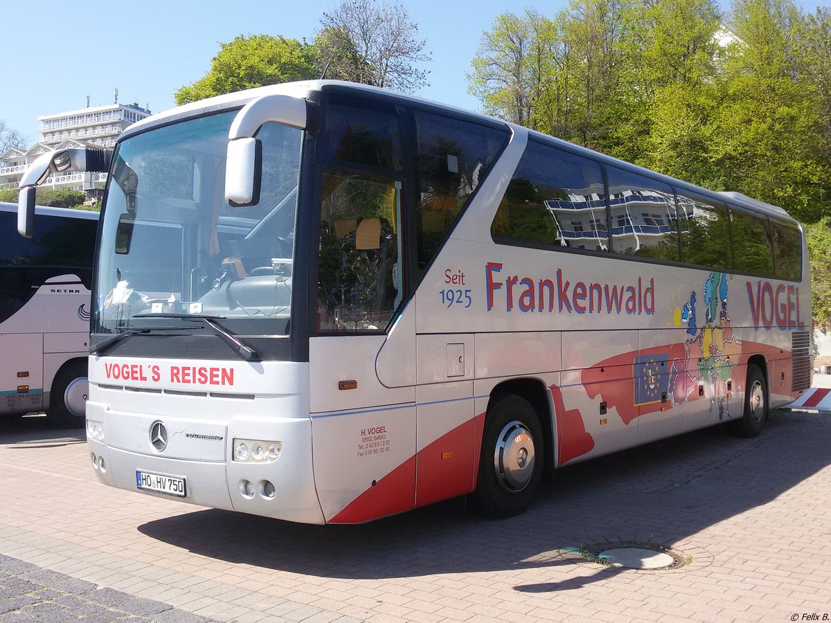 Mercedes Tourismo von Vogel aus Deutschland im Stadthafen Sassnitz.