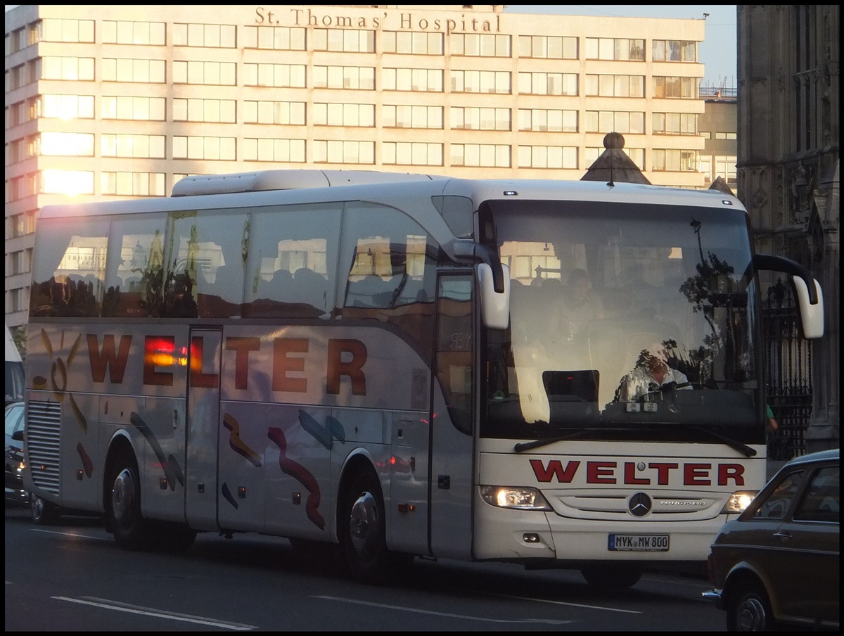 Mercedes Tourismo von Welter aus Deutschland in London.