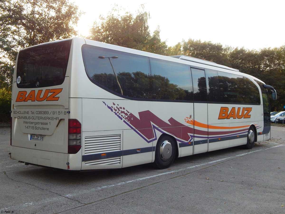 Mercedes Travego von Bauz aus Deutschland in Neubrandenburg.