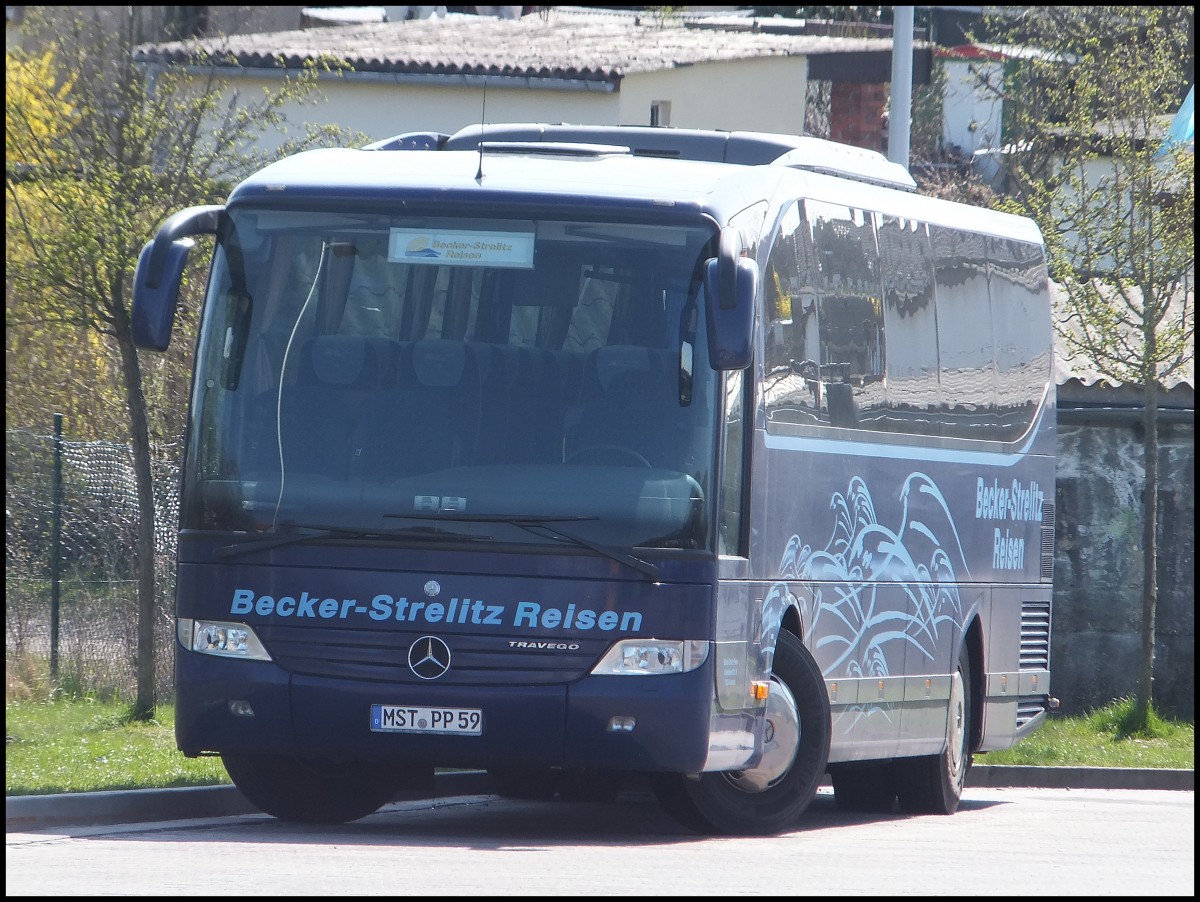 Mercedes Travego von Becker-Strelitz Reisen aus Deutschland in Bergen.