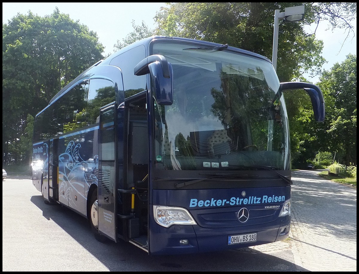 Mercedes Travego von Becker-Strelitz Reisen aus Deutschland in Ravensbrck.