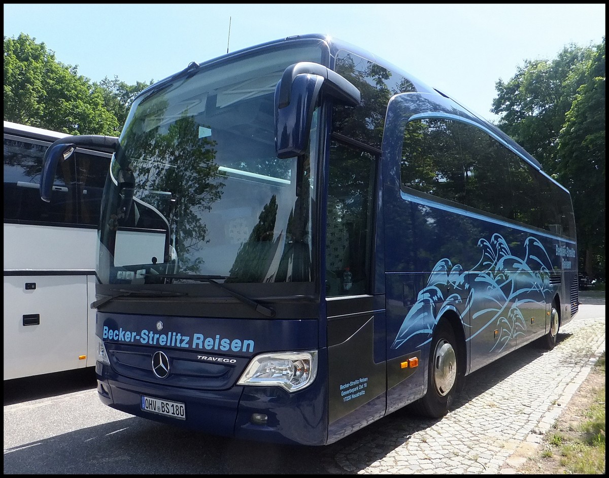 Mercedes Travego von Becker-Strelitz Reisen aus Deutschland in Ravensbrck.