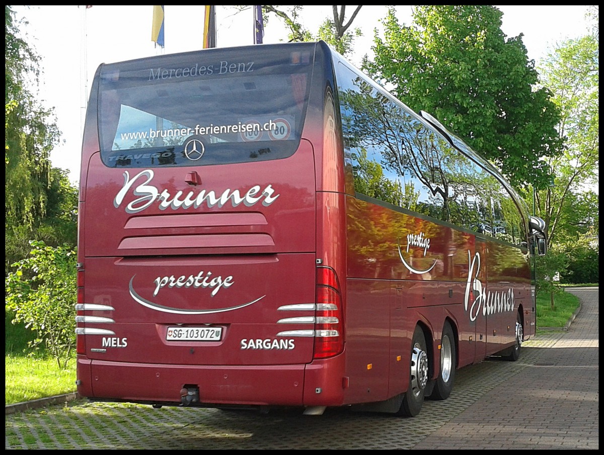 Mercedes Travego von Brunner aus der Schweiz in Bergen.