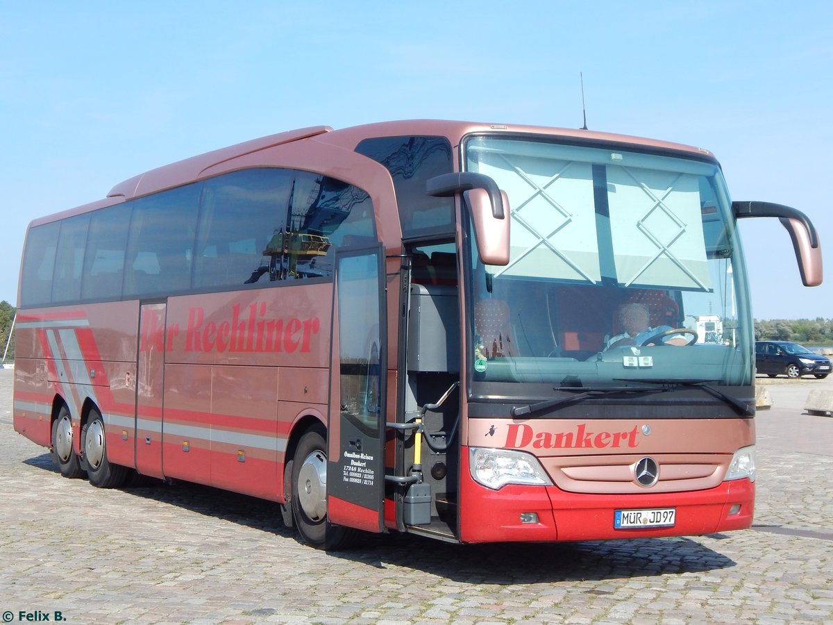 Mercedes Travego von Dankert aus Deutschland in Rostock.