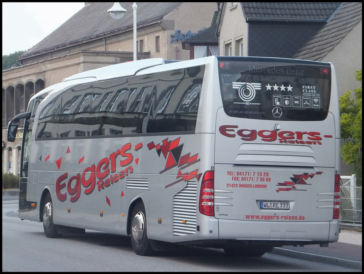 Mercedes Travego von Eggers Reisen aus Deutschland in Sassnitz.