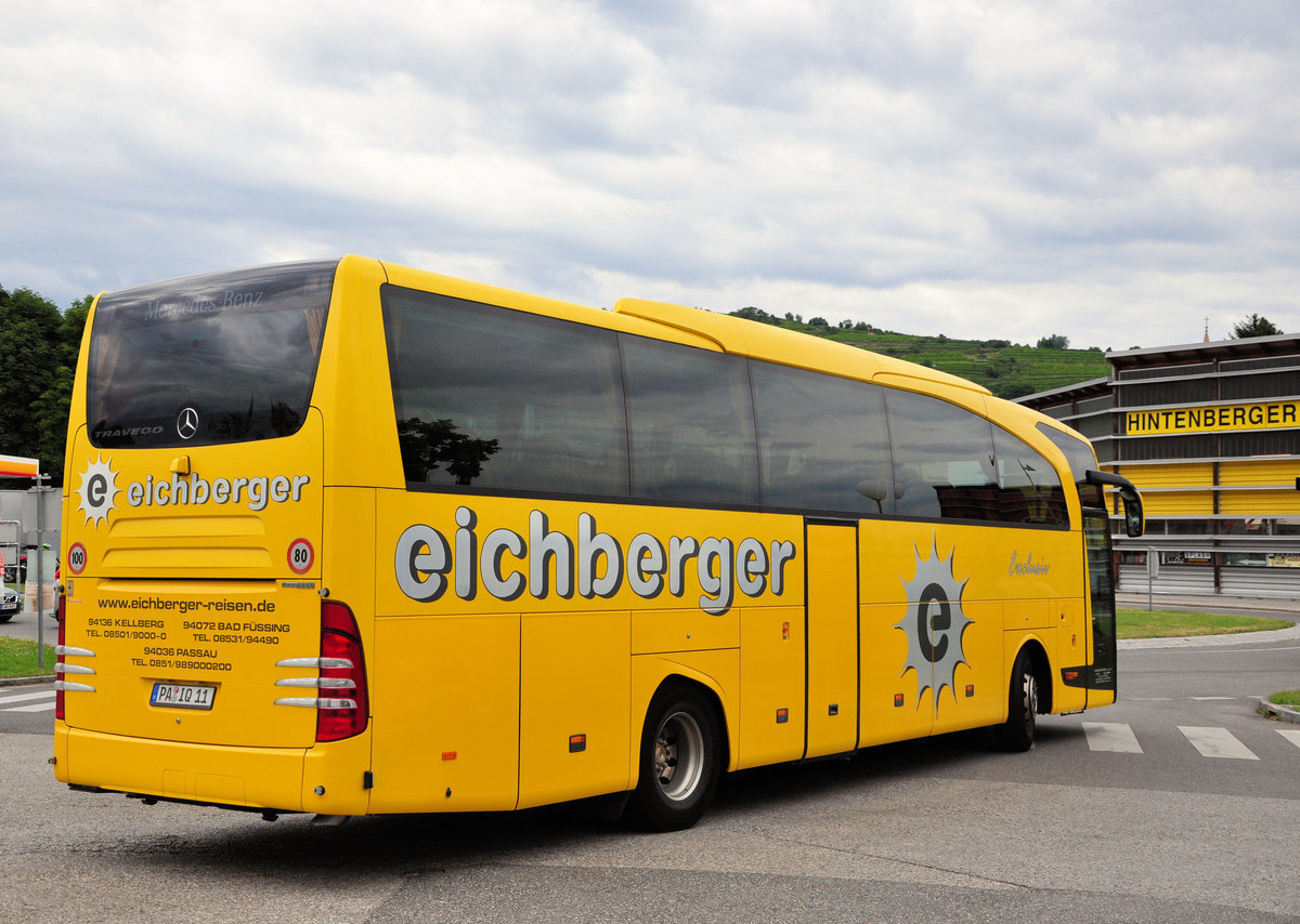 Mercedes Travego von Eichberger Reisen aus der BRD in Krems gesehen.