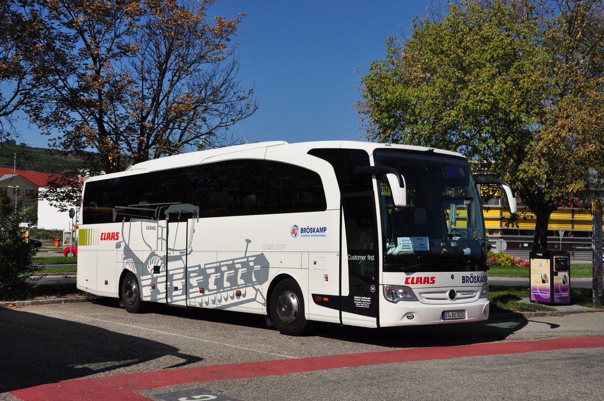 Mercedes Travego von Heinrich Brskamp Reisen aus der BRD in Krems gesehen.