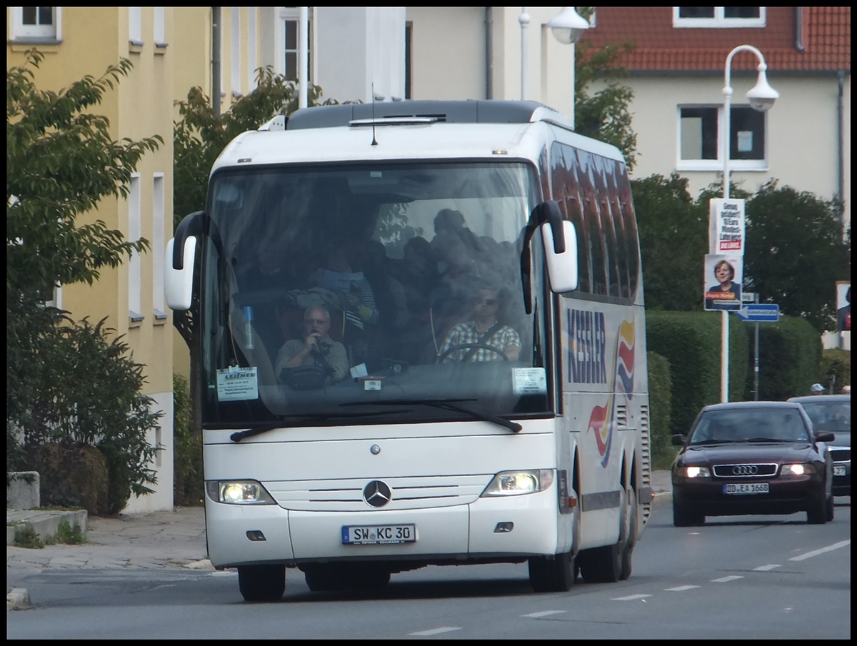 Mercedes Travego von Kessler aus Deutschland in Sassnitz.