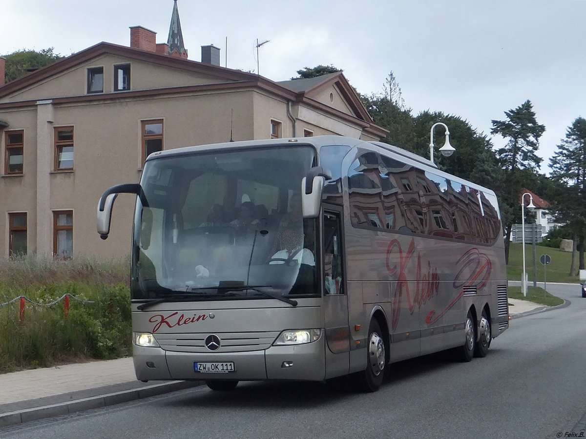 Mercedes Travego von Klein aus Deutschland in Sassnitz.