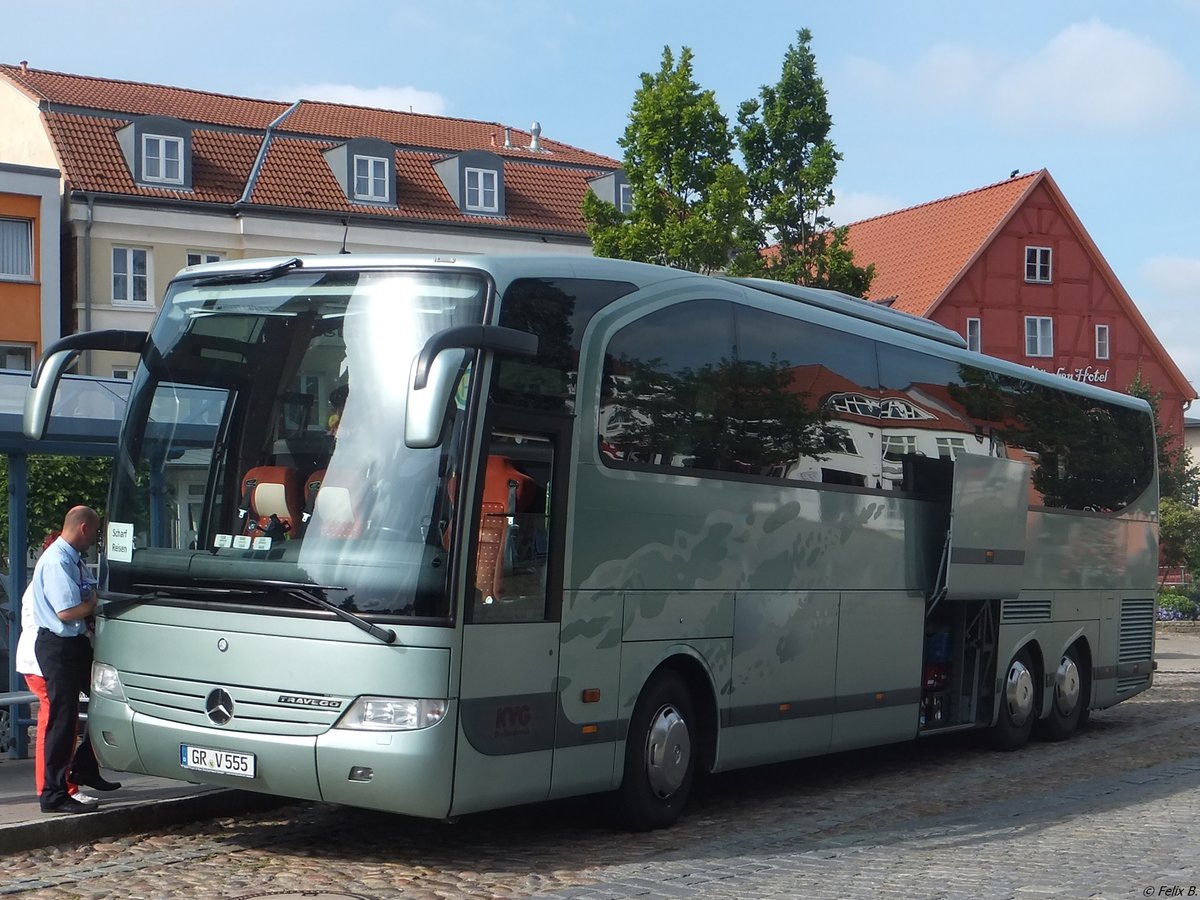 Mercedes Travego von KVG Dreilndereck aus Deutschland in Bergen.