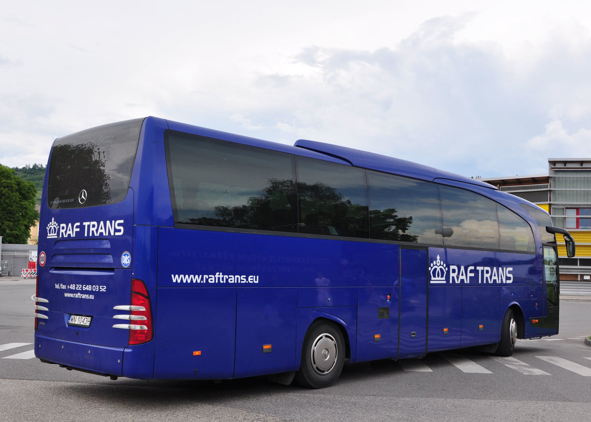 Mercedes Travego von Raf Trans aus PL in Krems gesehen.