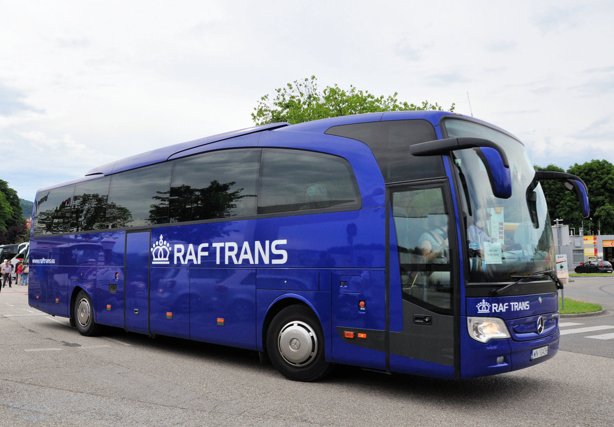 Mercedes Travego von Raf Trans aus PL in Krems gesehen.