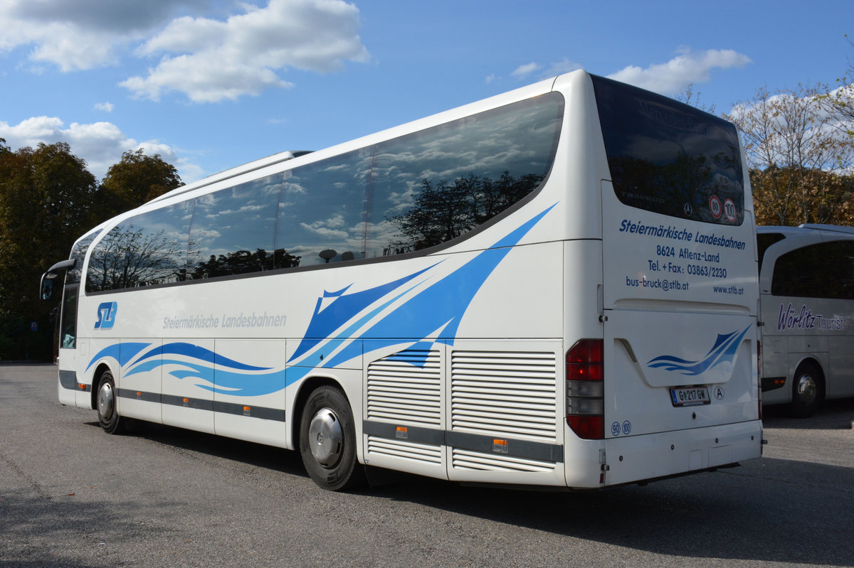 Mercedes Travego von SLB aus der Steiermark/sterreich in Krems gesehen.