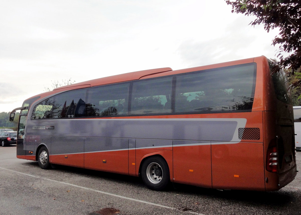 Mercedes Travego Star Edition aus der BRD in Krems gesehen.