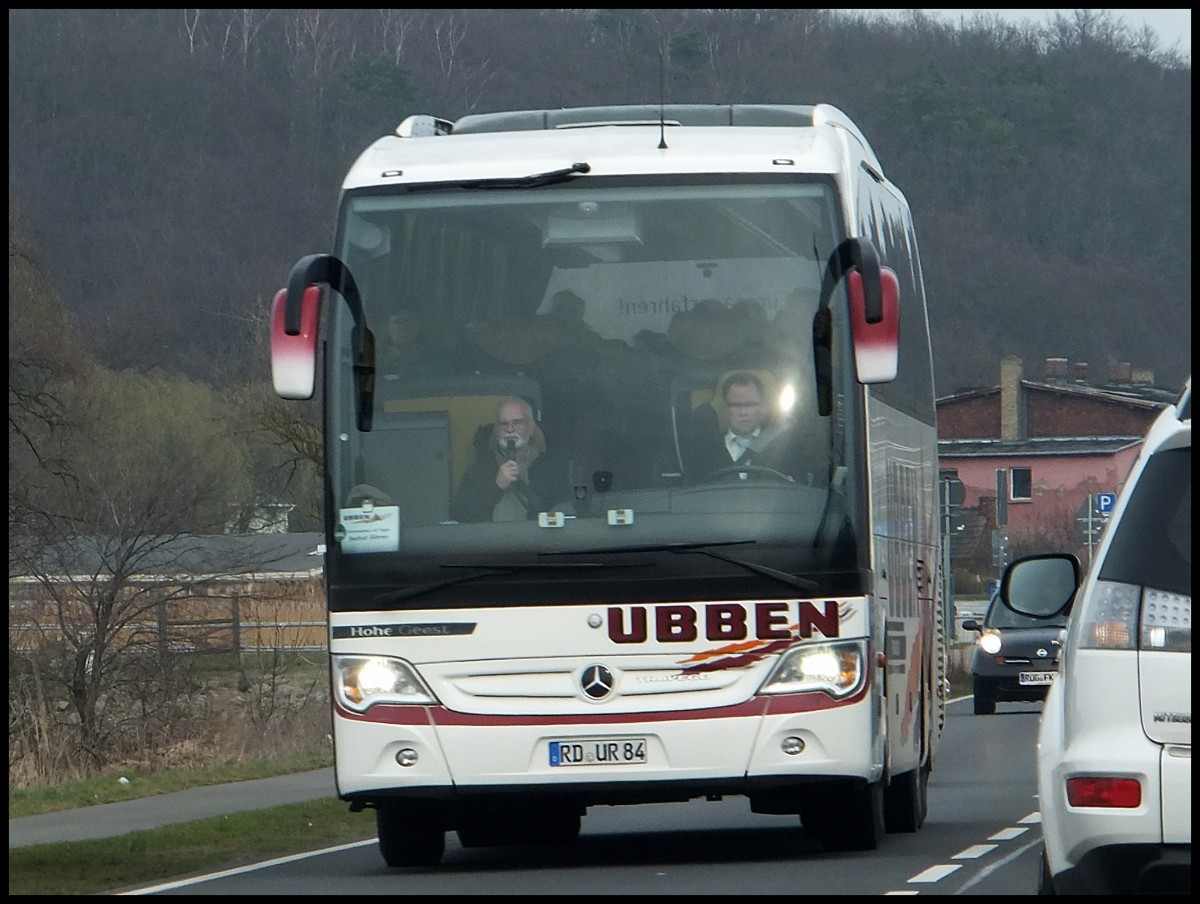 Mercedes Travego von Ubben aus Deutschland in Lietzow. 