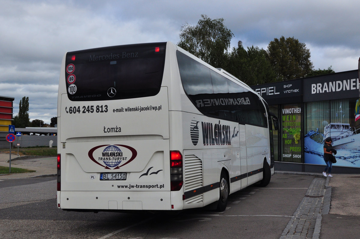 Mercedes Travego von Wilenski Reisen aus PL in Krems.