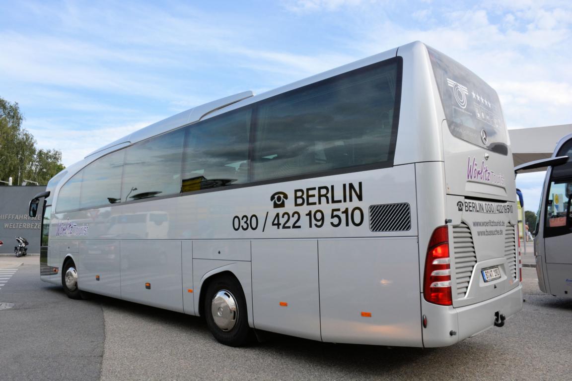 Mercedes Travego von Wrlitz Tourist aus der BRD in Krems gesehen.