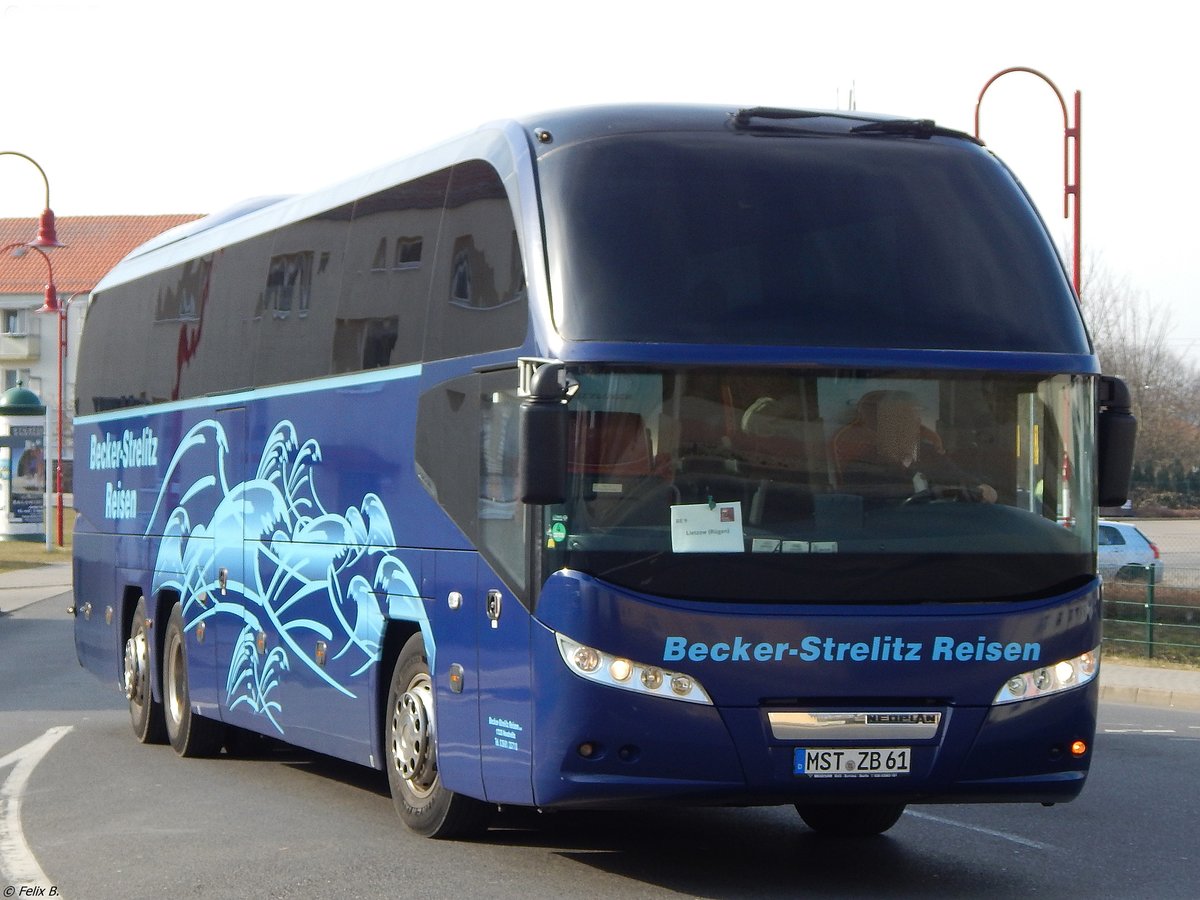 Neoplan Cityliner von Becker-Strelitz Reisen aus Deutschland in Bergen.