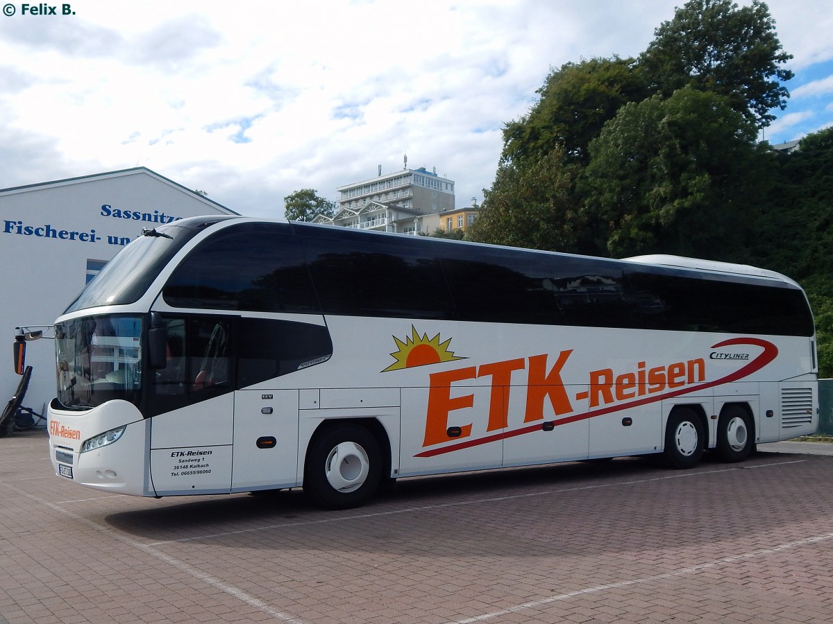 Neoplan Cityliner von ETK-Reisen aus Deutschland im Stadthafen Sassnitz.