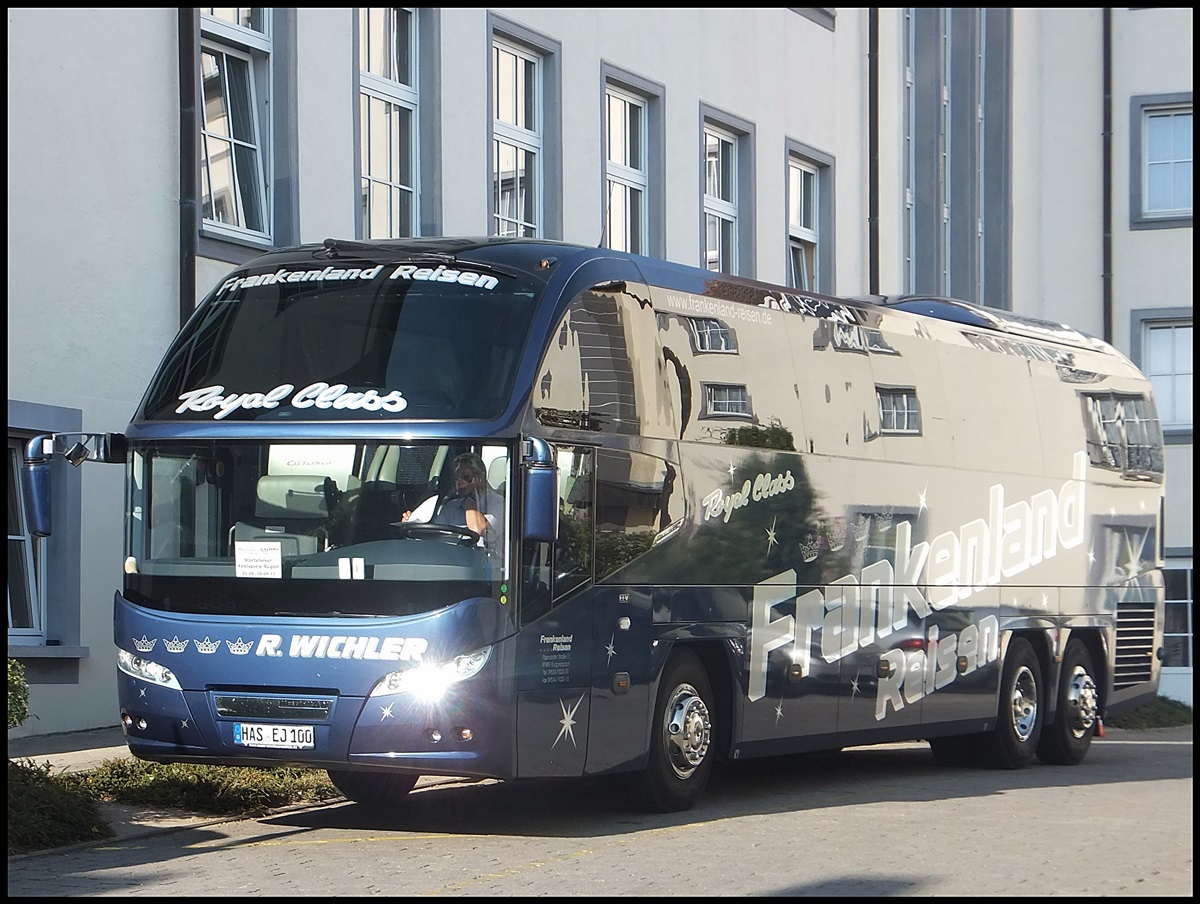 Neoplan Cityliner von Frankenland Reisen aus Deutschland in Sassnitz.