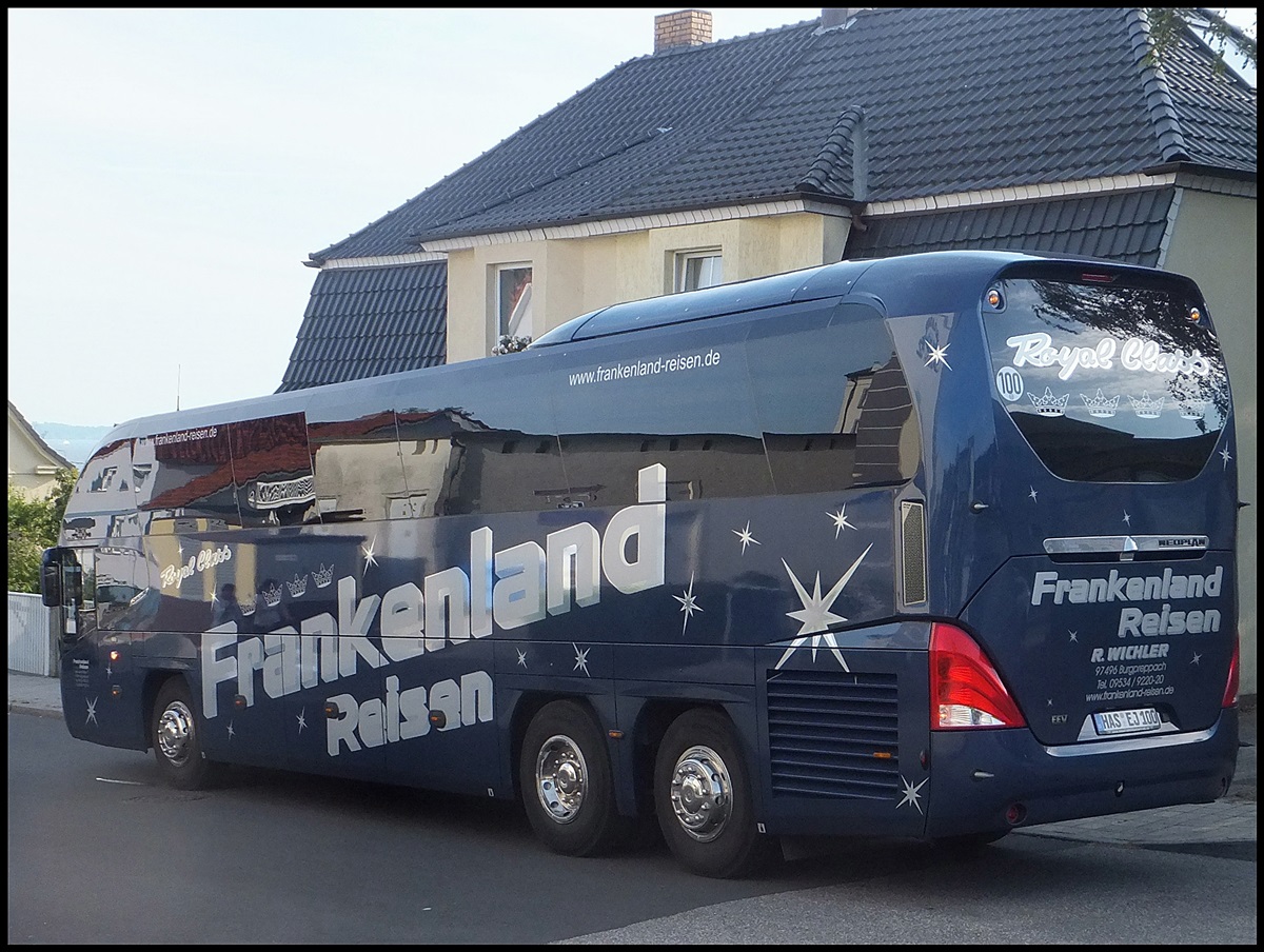 Neoplan Cityliner von Frankenland Reisen aus Deutschland in Sassnitz.