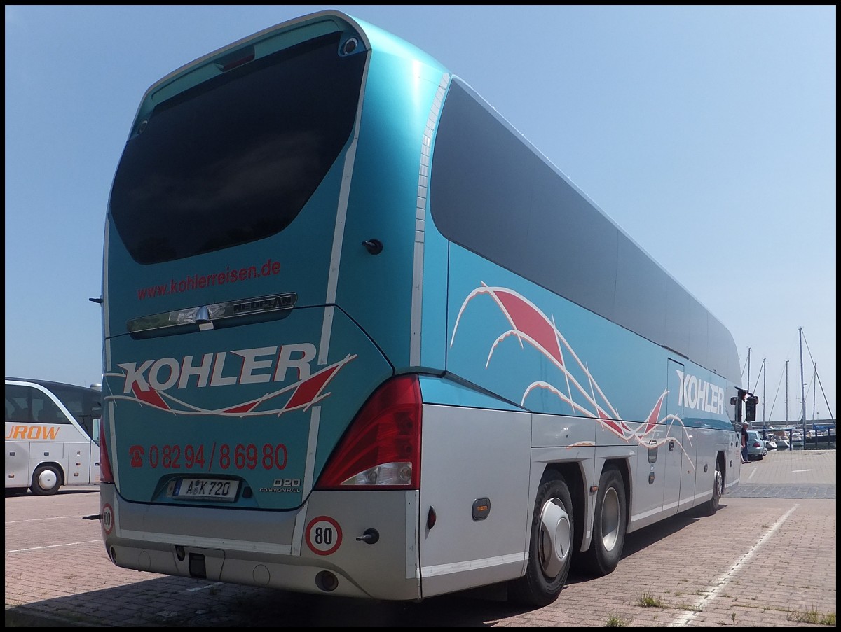 Neoplan Cityliner von Kohler aus Deutschland im Stadthafen Sassnitz.