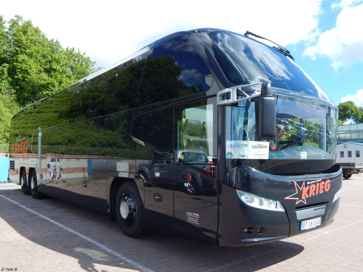 Neoplan Cityliner von Krieg aus Deutschland im Stadthafen Sassnitz.