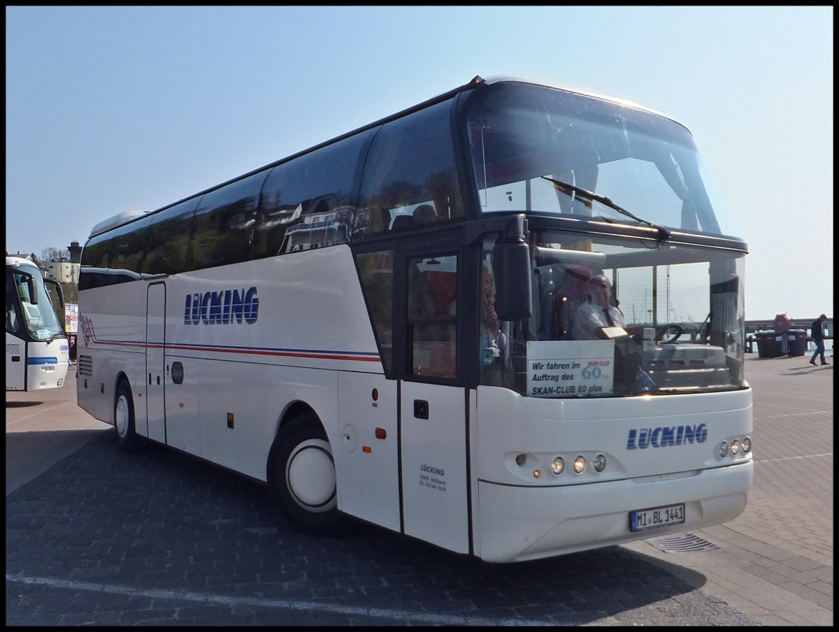 Neoplan Cityliner von Lcking aus Deutschland im Stadthafen Sassnitz.