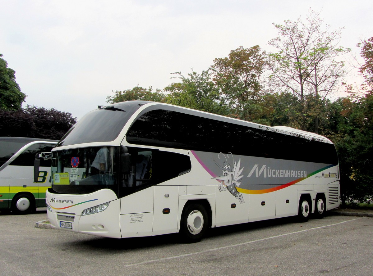 NEOPLAN CITYLINER von MCKENHAUSEN / BRD im August 2013 in Krems.