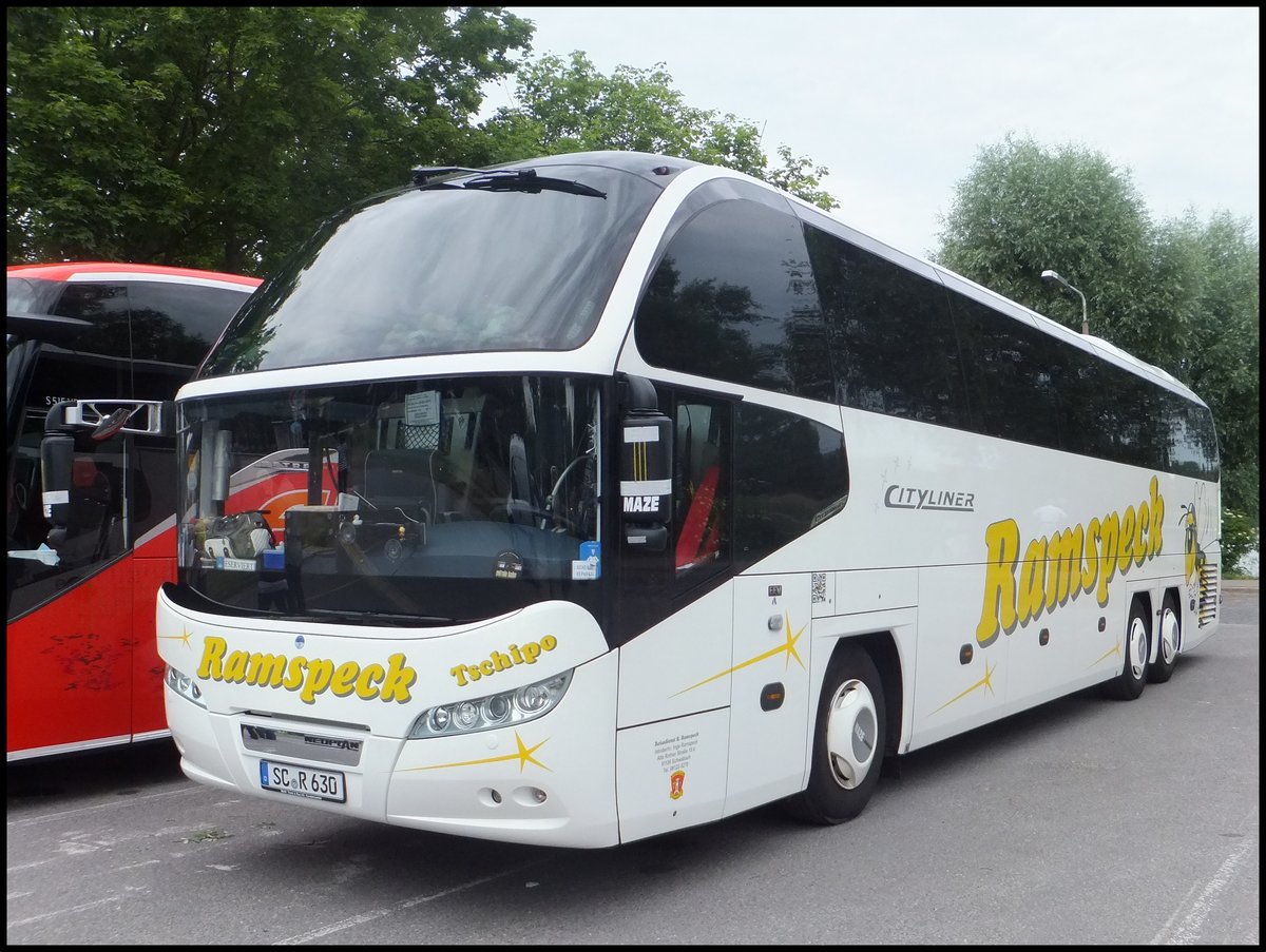 Neoplan Cityliner von Ramspeck aus Deutschland in Stralsund.