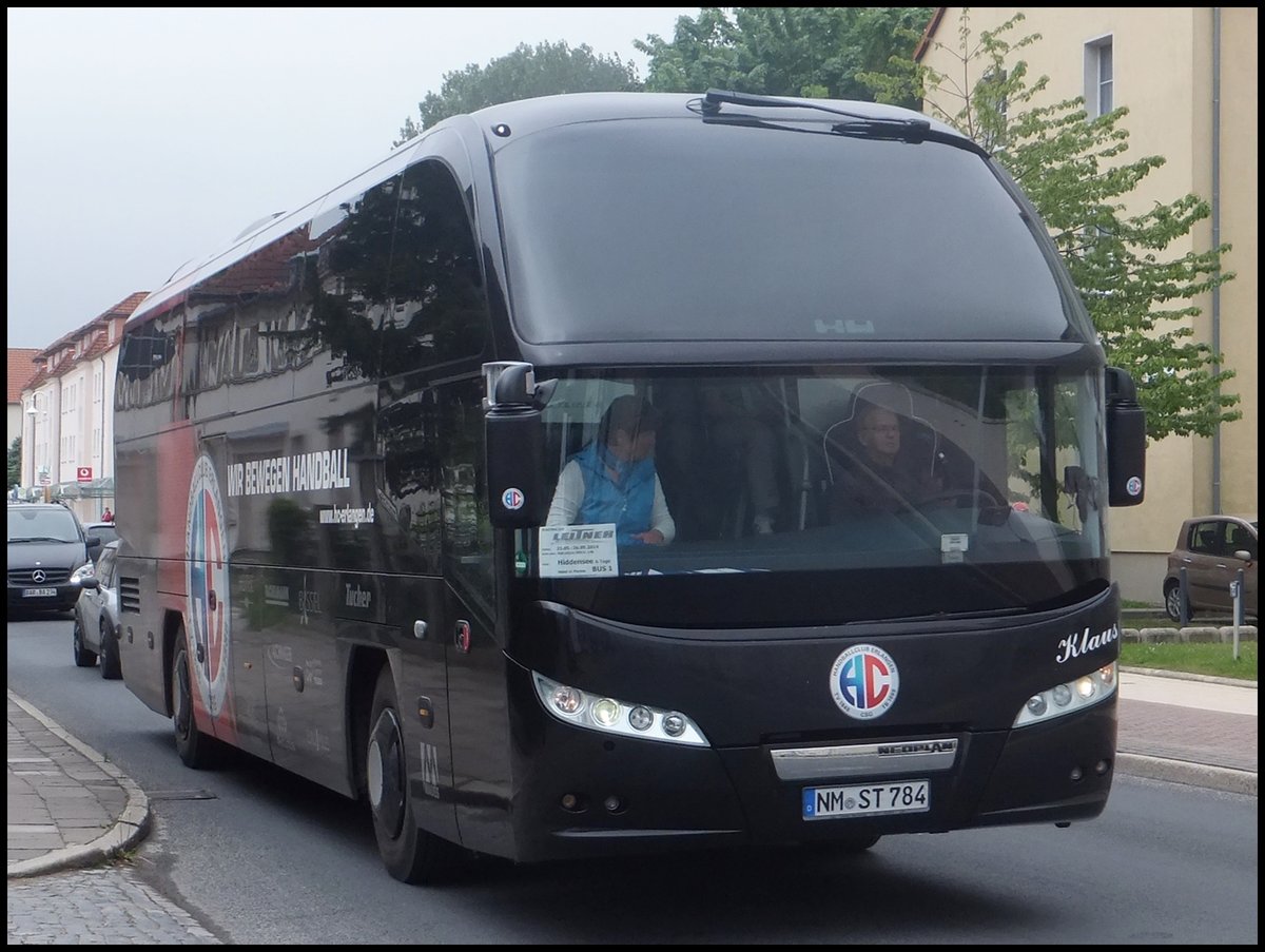 Neoplan Cityliner von Steidl Reisen aus Deutschland in Sassnitz.