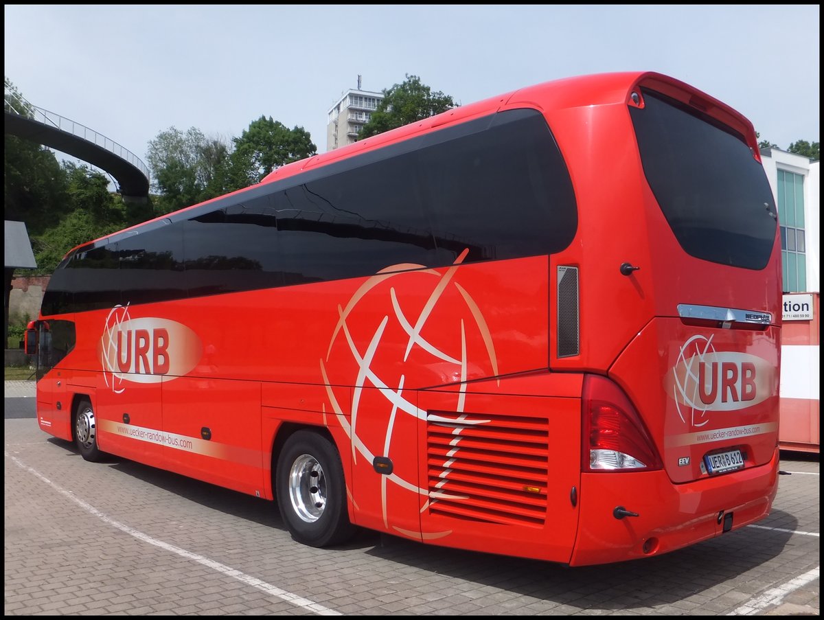 Neoplan Cityliner von URB aus Deutschland im Stadthafen Sassnitz.