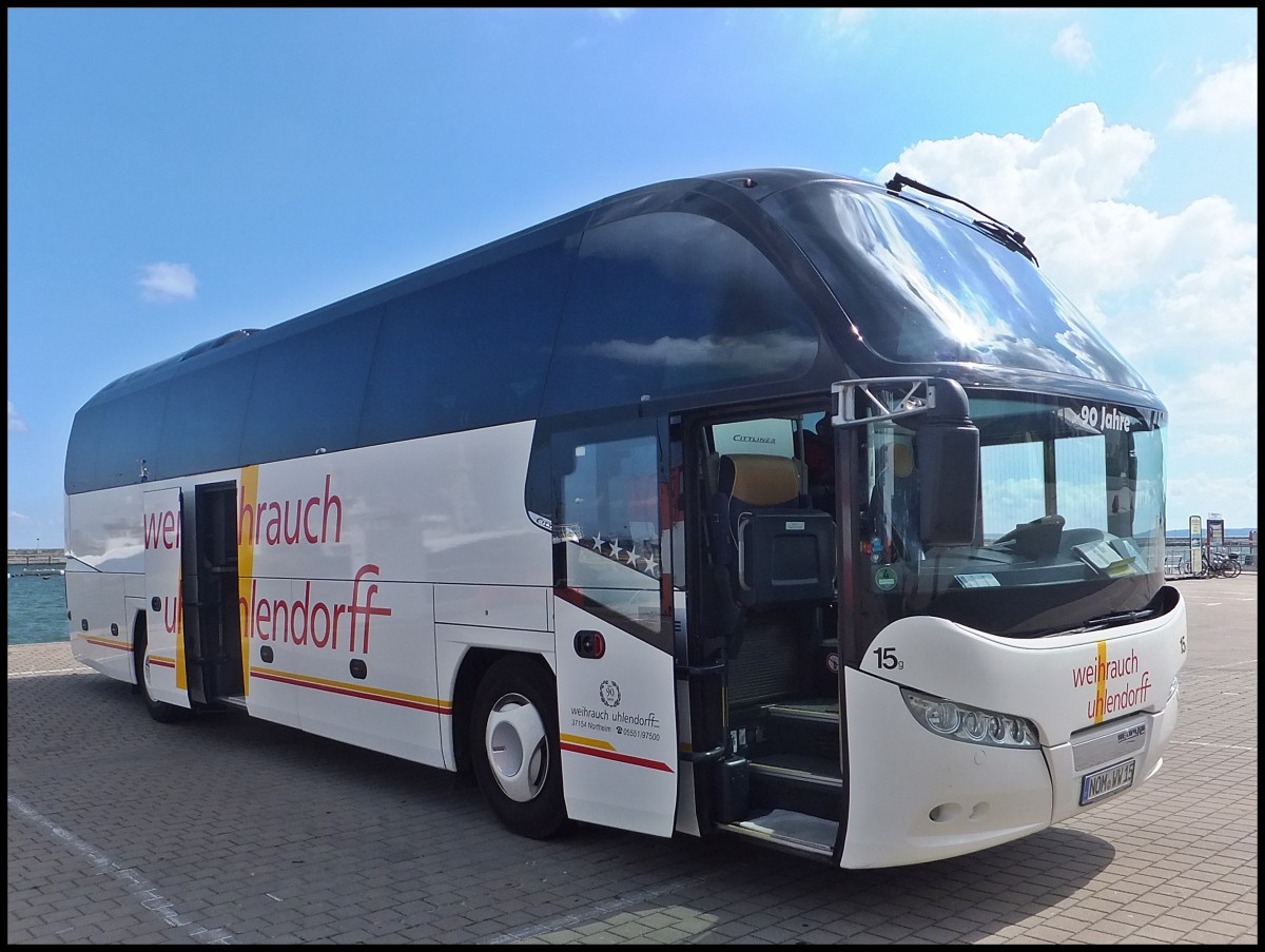 Neoplan Citylner von Weihrauch-Uhlendorff aus Deutschland im Stadthafen Sassnitz.