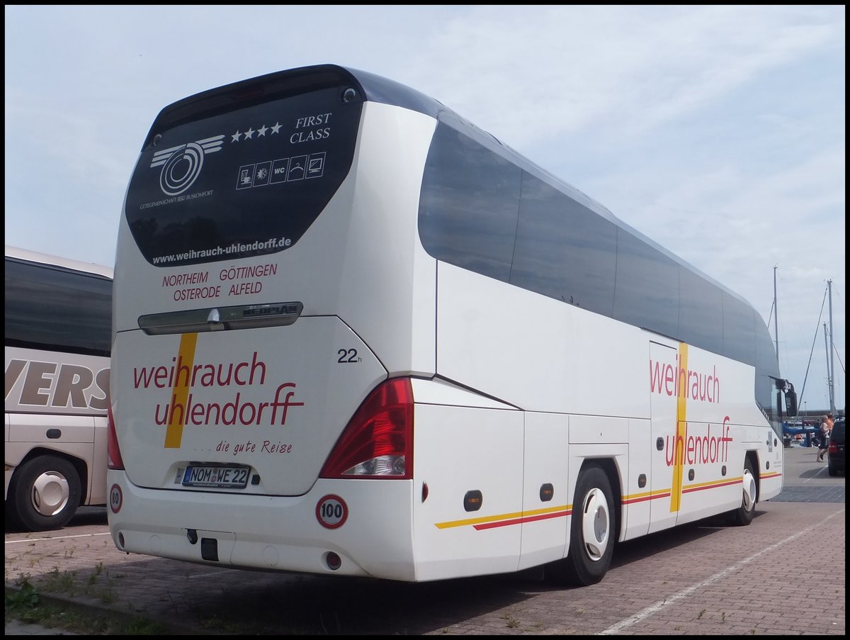 Neoplan Citylner von Weihrauch-Uhlendorff aus Deutschland im Stadthafen Sassnitz.