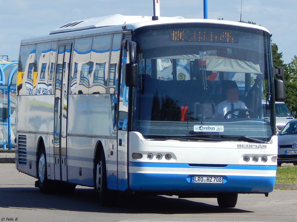 Neoplan Euroliner von Ostseewindreisen aus Deutschland in Rostock.