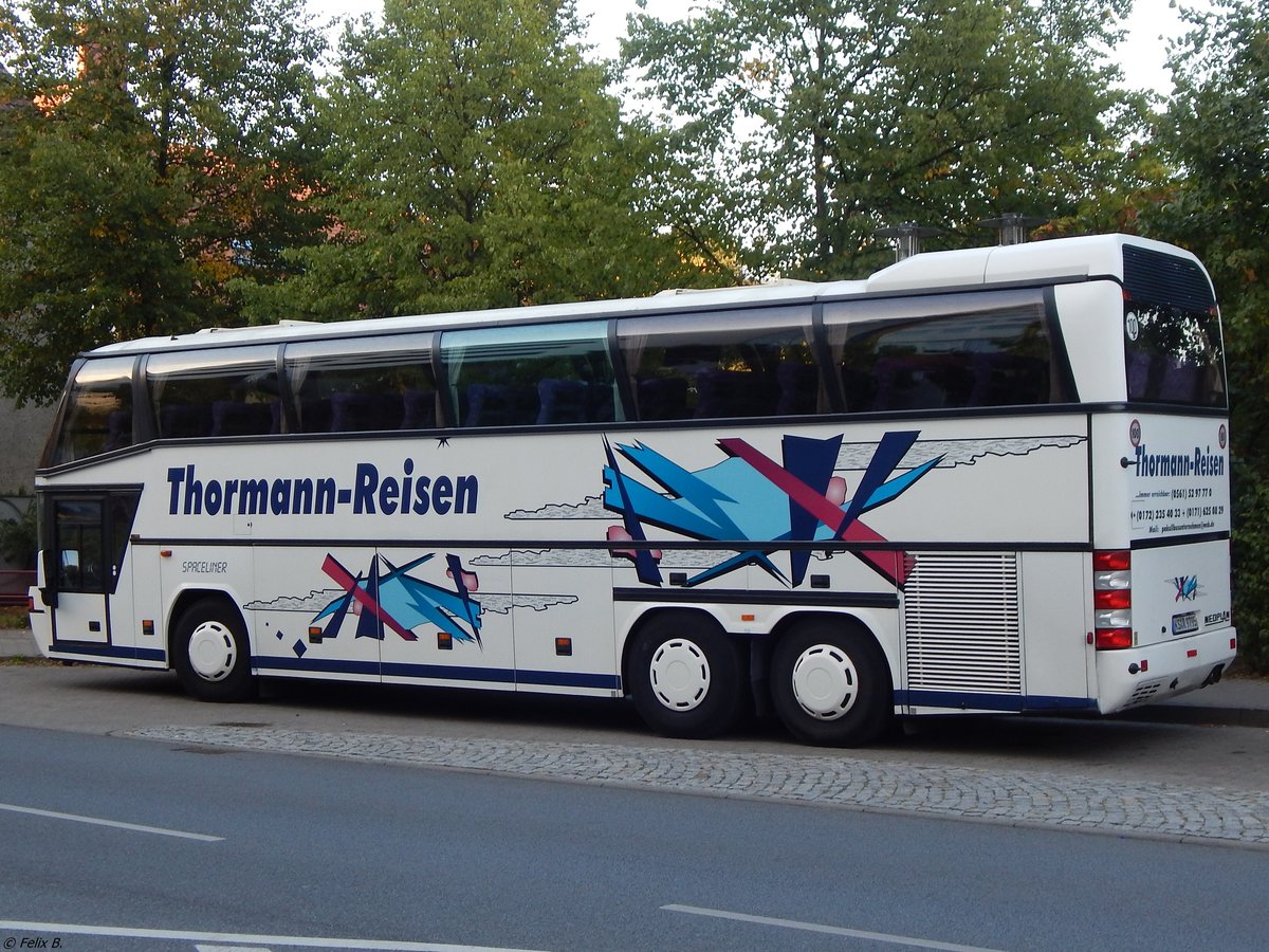 Neoplan Spaceliner von Pakull-Thormann Reisen aus Deutschland in Neubrandenburg.