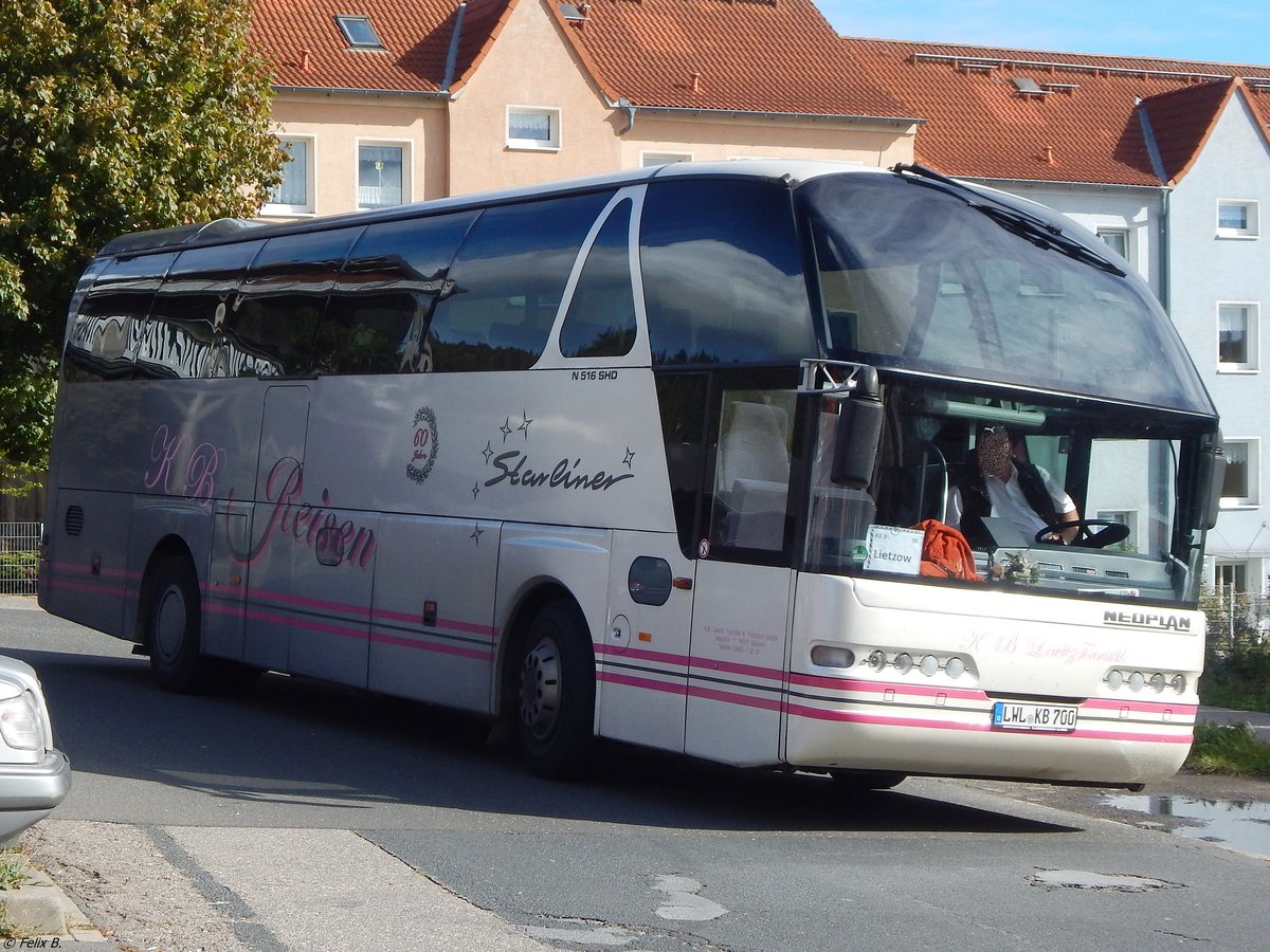 Neoplan Starliner von KB Reisen aus Deutschland in Sassnitz.