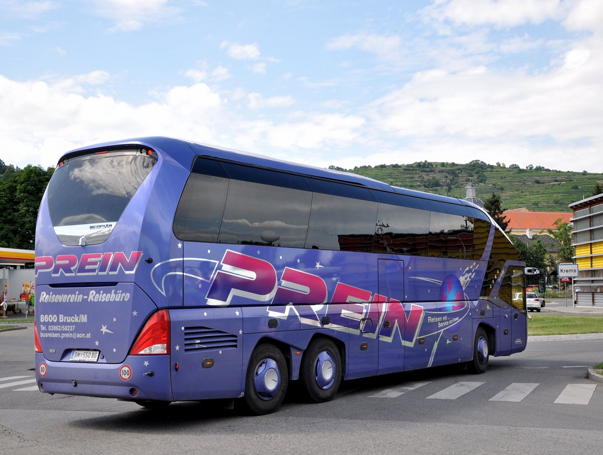 Neoplan Starliner von Prein Komfortreisen aus Bruck an der Mur in der Steiermark/Österreich.