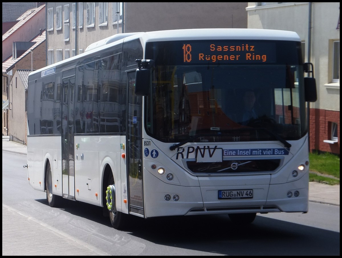 NEUER Volvo 8900 der RPNV in Sassnitz.